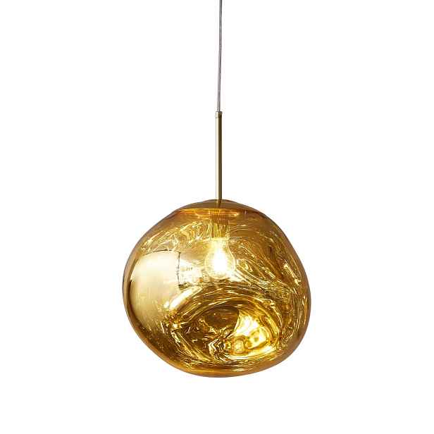 Závěsná lampa Glam M zlatá 28 cm