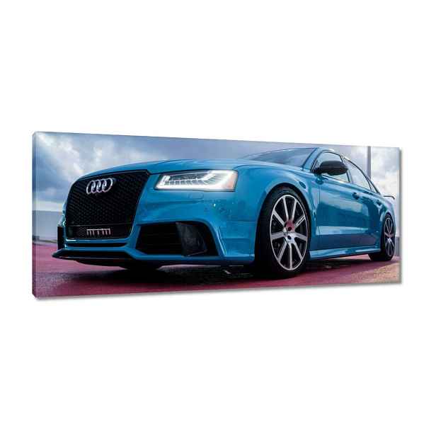 Obrazy 100x40 Modré Audi