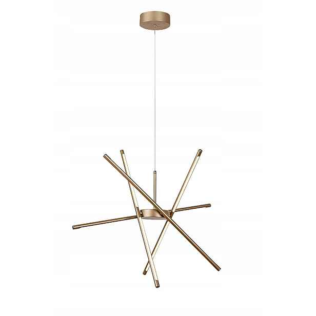 Rabalux Závěsná lampa HENLI2 Zlatá Led 40W Obývací pokoj/předsíň