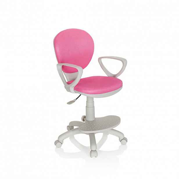 MID.YOU OTOČNÁ ŽIDLE PRO MLÁDEŽ, pink, šedá