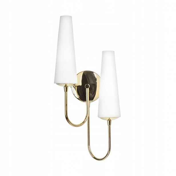 Nástěnné svítidlo Zlatý skleněný kov Glamour 2xE14 44 cm Magnum Zuma Line