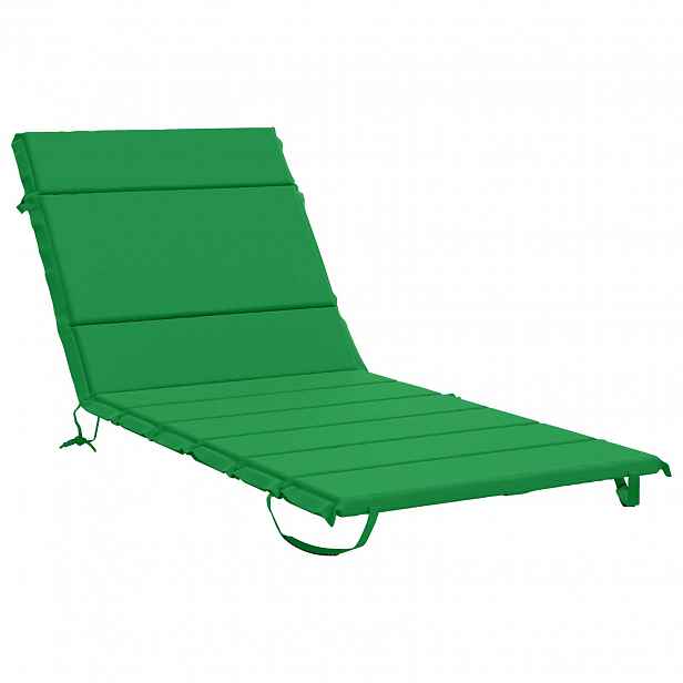 vidaXL Polštář na lehátko GEMERT 100% polyester Zelená 200 x 80 x 3 cm