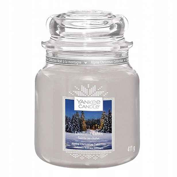 Yankee candle sklo Candlelit Cabin 411 g