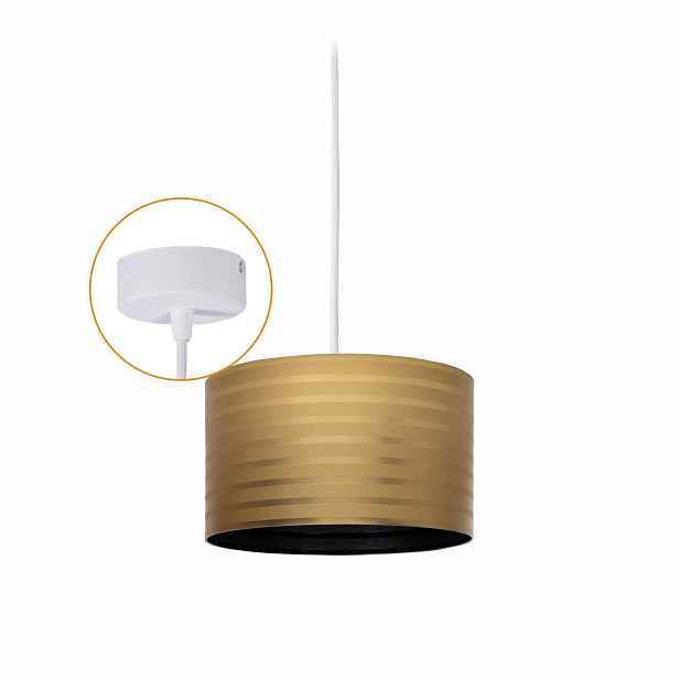 Závěsné Stropní Svítidlo Stínidlo lustr 1 x E27 Led zlatá do obývacího pokoje