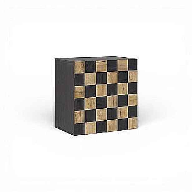 Kasvo SQUARE DANCE 24AQJZ03 závěsná skříňka 61x60,8 dub / wenge