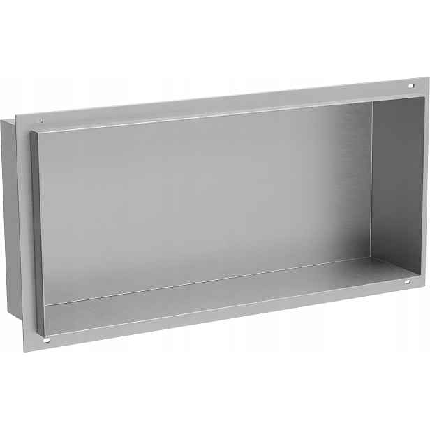 Mexen X-Wall-NR 45x20cm Inox Zapuštěná Police z Nerezové Ocele