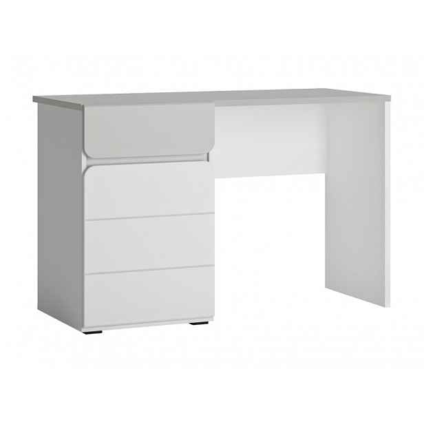 Moderní PC stůl Hema1651, bílá alpská/šedý mat HELCEL