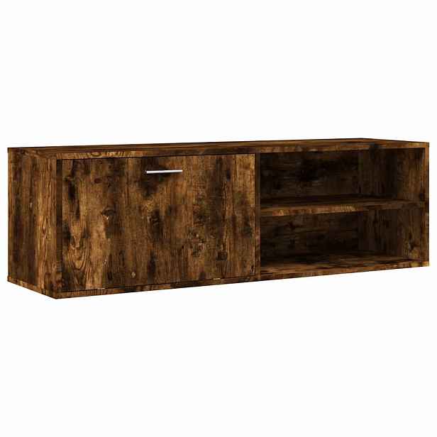 vidaXL TV skříňka kouřový dub 120 x 34 x 37 cm kompozitní dřevo