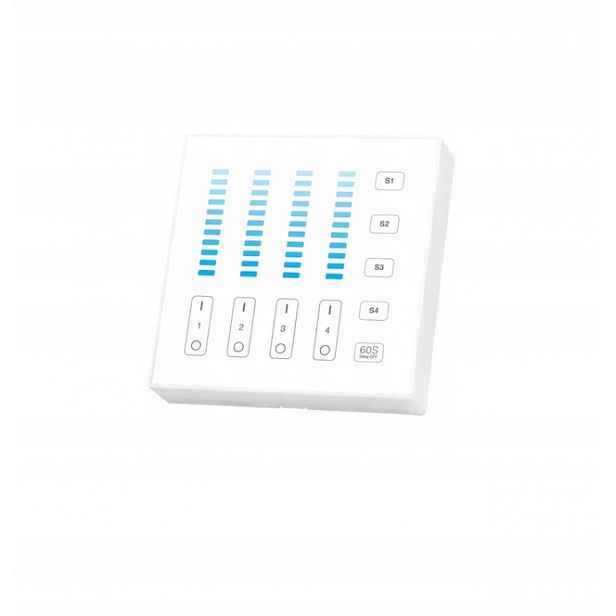 Miboxer Ovladač nástěnný panel Mono 4-zónový scénický panel B5 Bílý