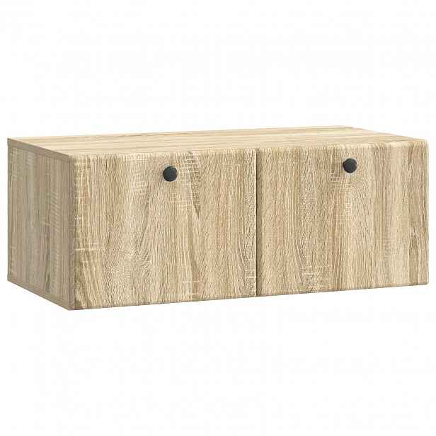 vidaXL Nástěnná TV skříň 78,5 x 41 x 30 cm Dub sonoma Kompozitní dřevo