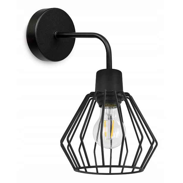 Nástěnná Lampa Nástěnné Svítidlo Kov Drátěnka Led
