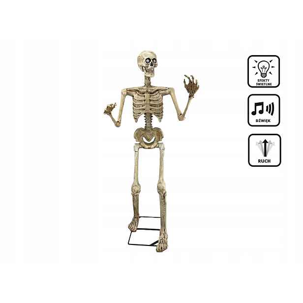 Dekorace Kostra Kostlivec 150 cm Halloween