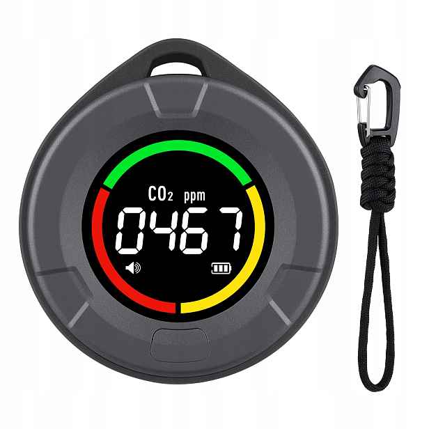 Inkbird Přenosný detektor CO2 Monitor CO2 pro vnitřní prostory s Ndir senzorem