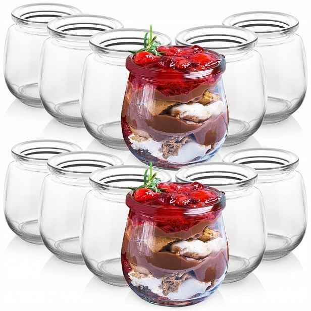 Zavařovací Sklenice na jogurt a dezerty 300 ml, 12 ks