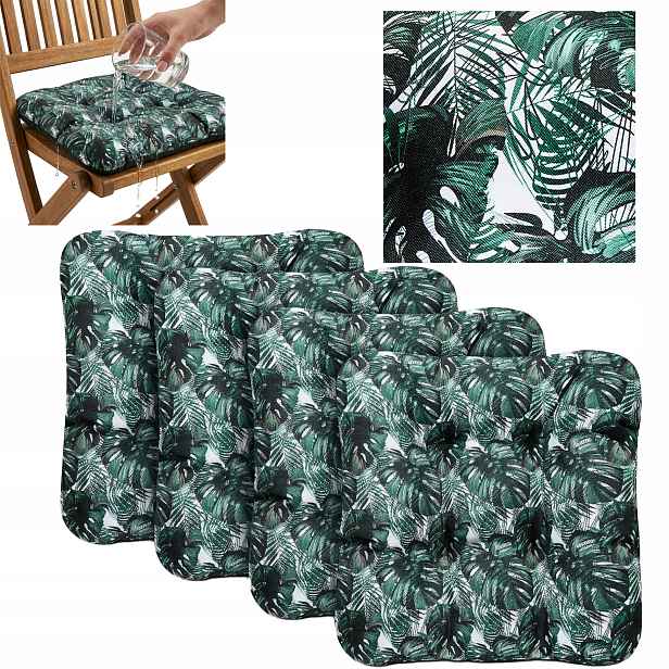 Polštář Zahradní Na Křeslo Vodotěsné Křeslo Polštář 45x45 Exotic 4 ks