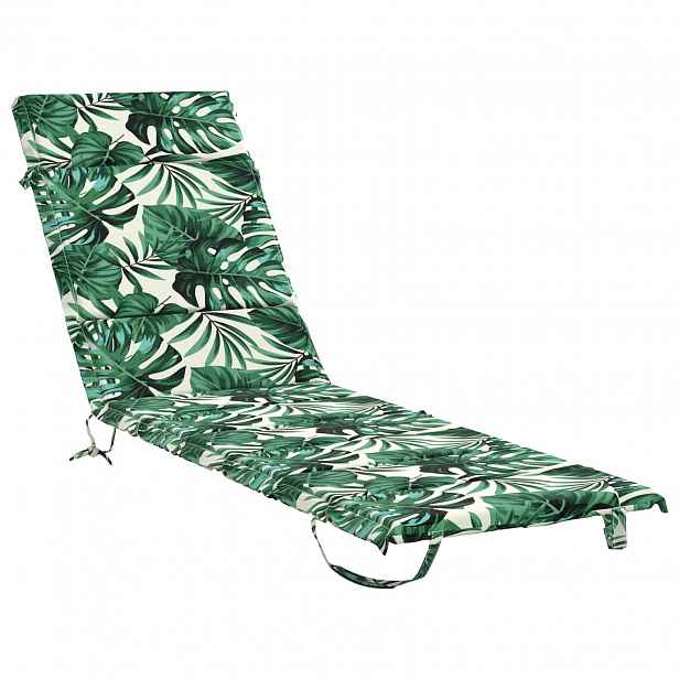 vidaXL Polštář na lehátko GEMERT 100% polyester Vzor listů