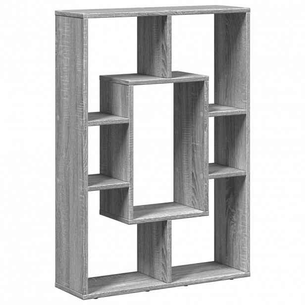 vidaXL Knihovna šedá sonoma 63 x 20 x 90 cm kompozitní dřevo