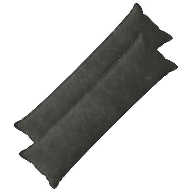 vidaXL Polštář HOUTEN 2 ks Antracitová Mikrovláknová fleece