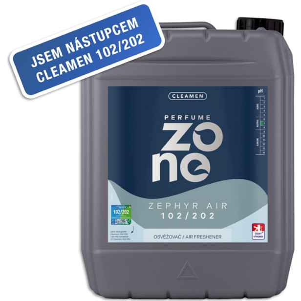 CLEAMEN Perfume Zone 102/202 neutralizátor zápachu, osvěžovač Zephyr air 5l
