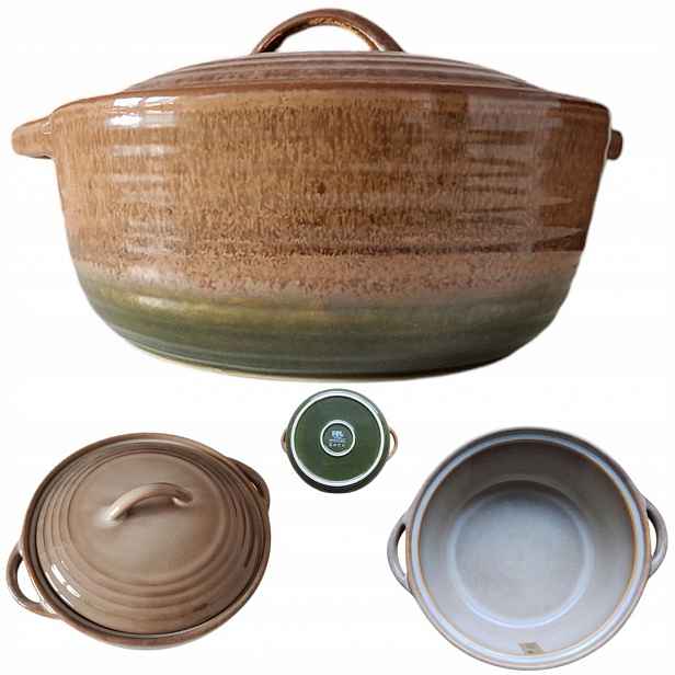 Váza Na Polévku Hrnec 2L Ceramiczmy S Víkem Na Pečení Chleba 23 cm
