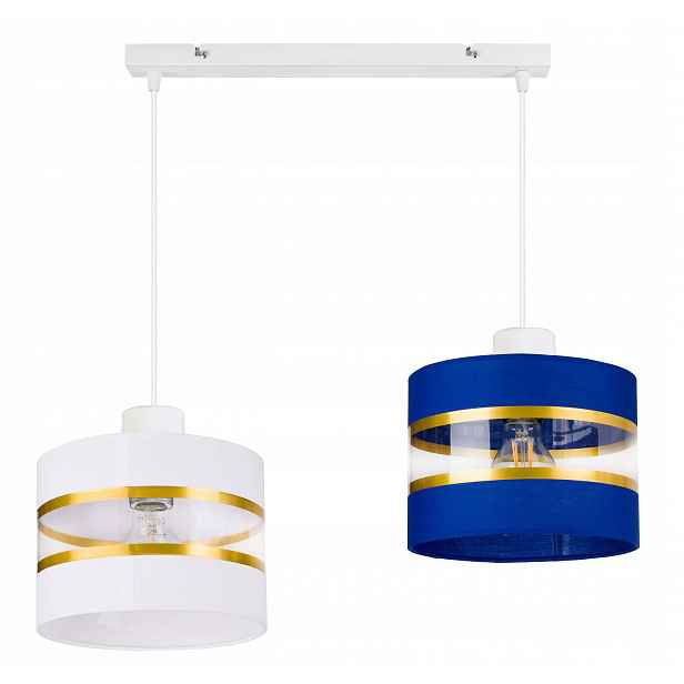 Závěsná Lampa Zwis stropní lustr Abažur 2xE27