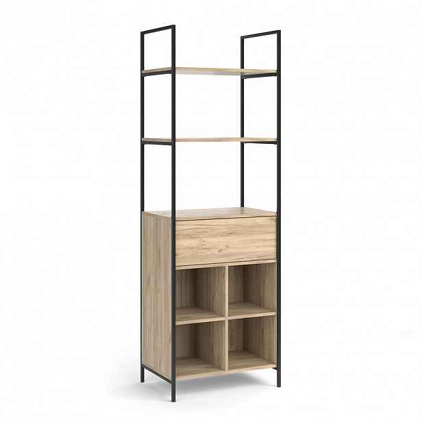 Vicco ŠATNÍ SKŘÍŇ Enya Dřevo 60 x 180 cm se zásuvkou