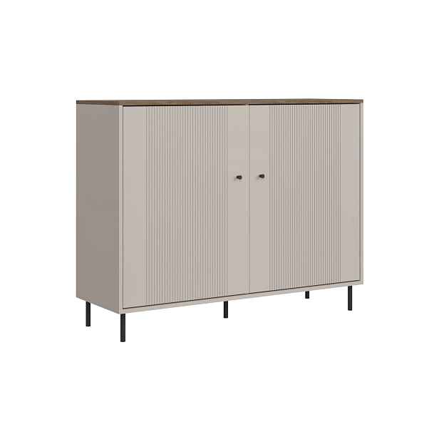DOUMIA komoda KOM2D, kašmír/dub antický