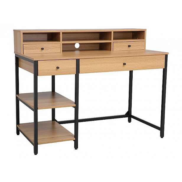 Elegantní psací stůl Sano1205, dub/černá HELCEL