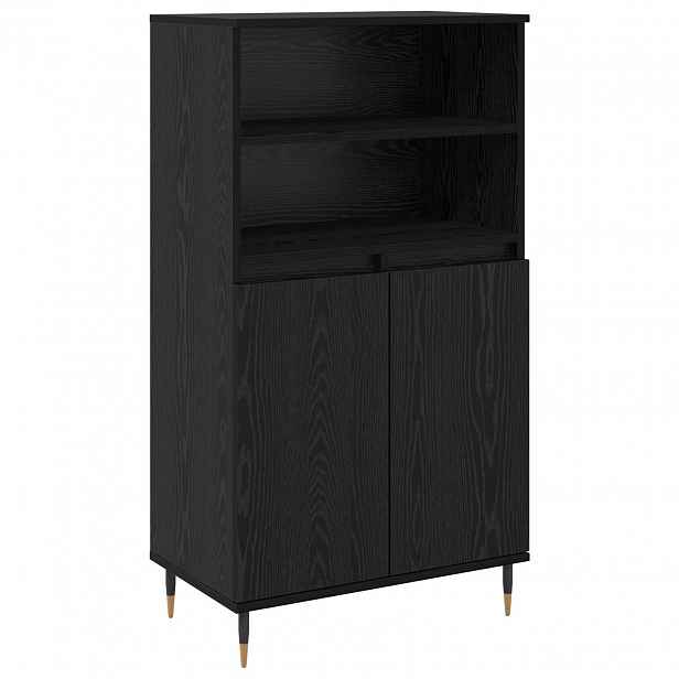 vidaXL Vysoký bufet Černá 60 x 36 x 110 cm Kompozitní dřevo
