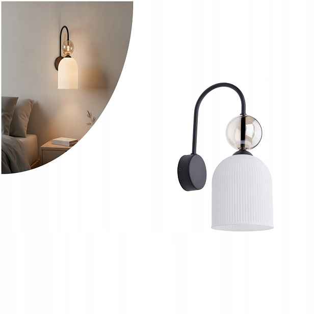 Nástěnné svítidlo Sophia Cognac Bílé Tk Lighting