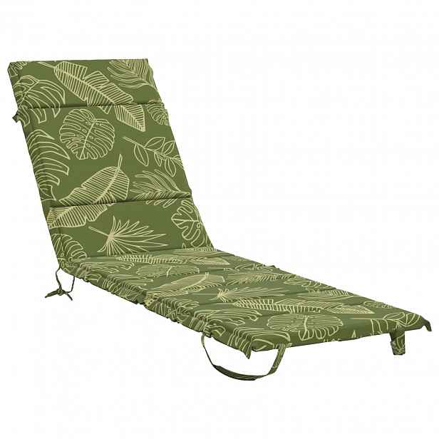 vidaXL Polštář na lehátko GEMERT 100% polyester Listový design