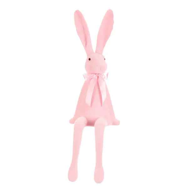 Autronic Zajíc s mašlí VEK210 PINK-LT - světle růžová