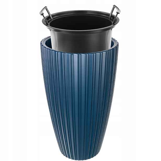 Květináč Květináč 30 cm Obal Vložka Do Květináče Plastová Granátová