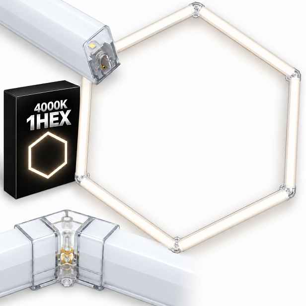 stropní svítidlo Led bílá HEX1 42W 92x79 Cm 4000K auto detailing studio