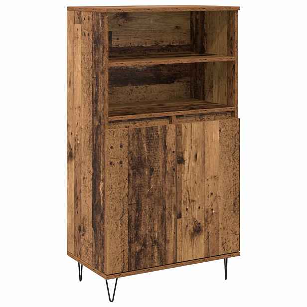 vidaXL Vysoký bufet Hnědá 60 x 36 x 110 cm Kompozitní dřevo