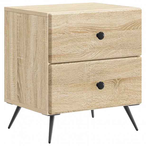 vidaXL Noční skříňka Dub sonoma 43 x 34,5 x 47,5 cm Kompozitní dřevo