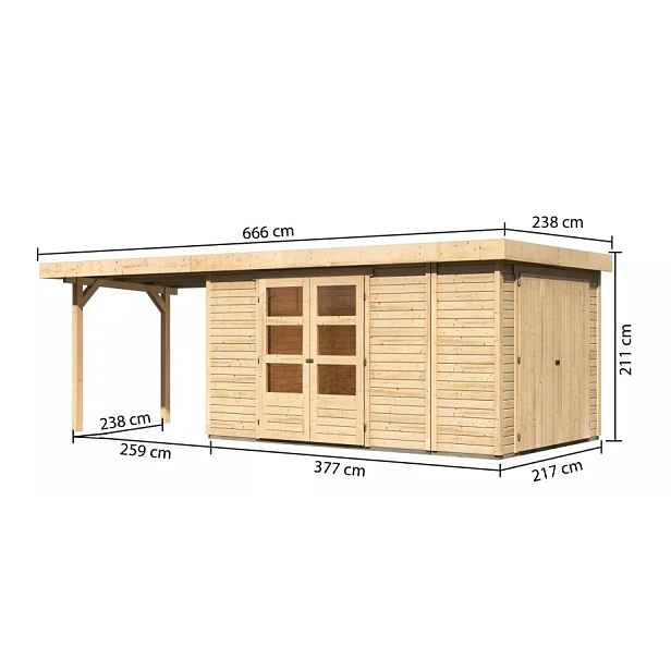Dřevěný zahradní domek RETOLA 6 Lanitplast