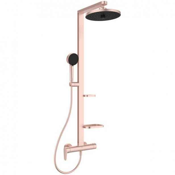 Sprchový systém Ideal Standard Alu+ s poličkou rosé BD584RO