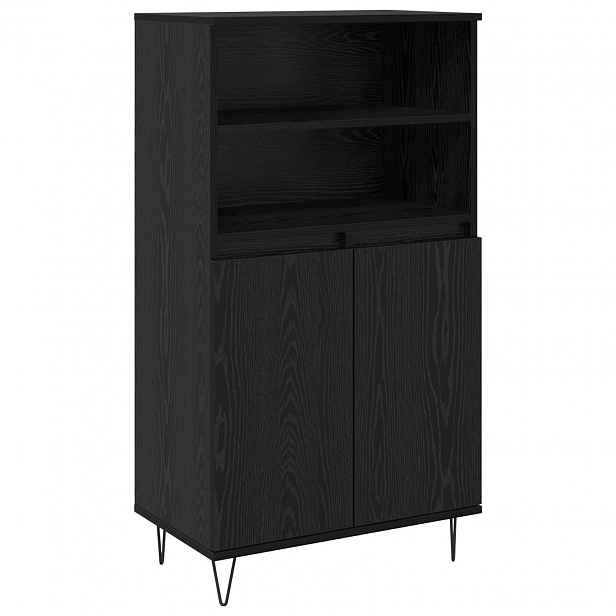 vidaXL Vysoký bufet Černá 60 x 36 x 110 cm Kompozitní dřevo