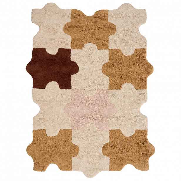 Beliani DĚTSKÝ KOBEREC Barevný 90/120 cm Bavlna Jigsaw