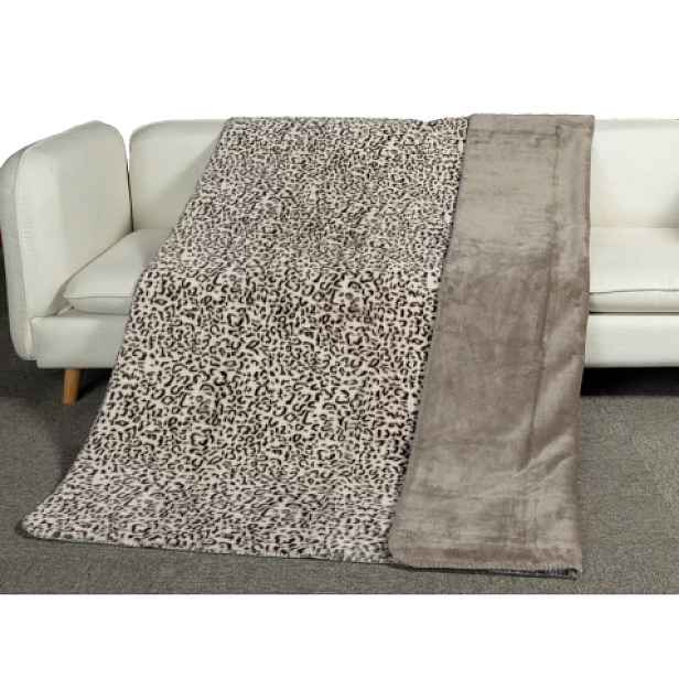 Deka Fashion Leopard 150x200 cm, béžová