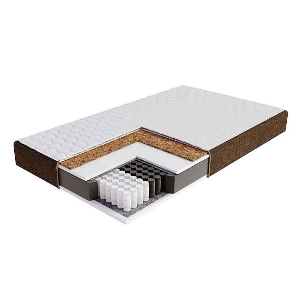 FDM Taštičková matrace Apulia Ottawa hnědá, velikost 160x200