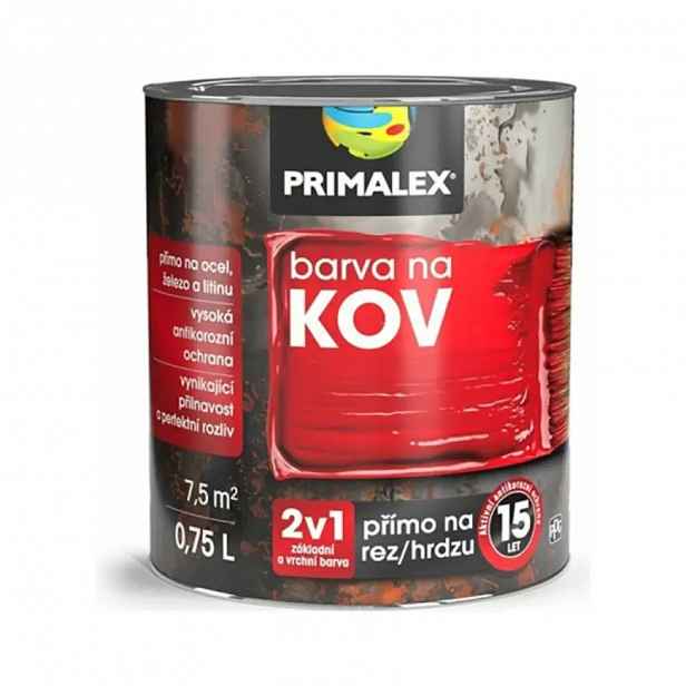 Primalex Farba Na Metal 2v1 9016 Bílá 0.75l