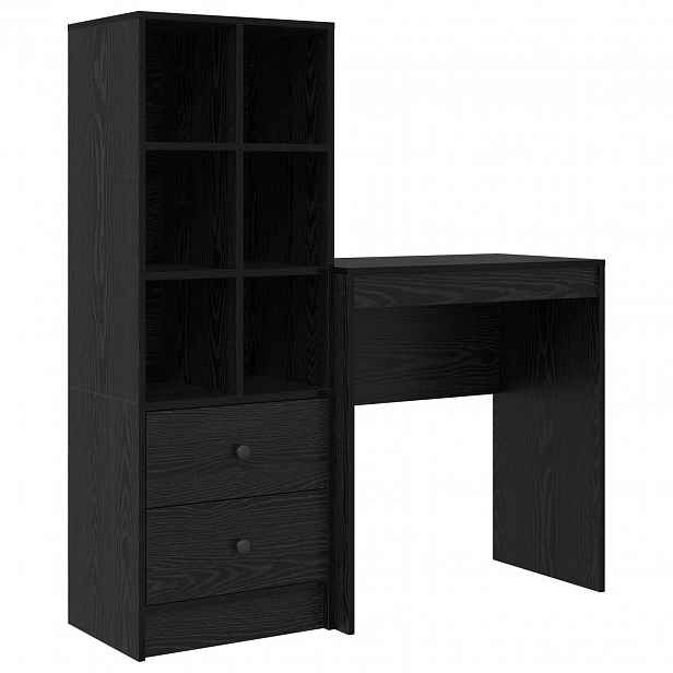 vidaXL Stůl Černý dub 115,5 x 40 x 127 cm 2 ks