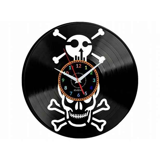 Lebka Dárek Originální dekorace do domu Hodiny z vinylové desky