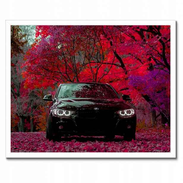 Plakáty v rámu 50x40 Černé Bmw Podzim