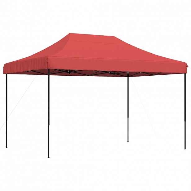 vidaXL Skládací party stan pop-up vínový 410 x 279 x 315 cm