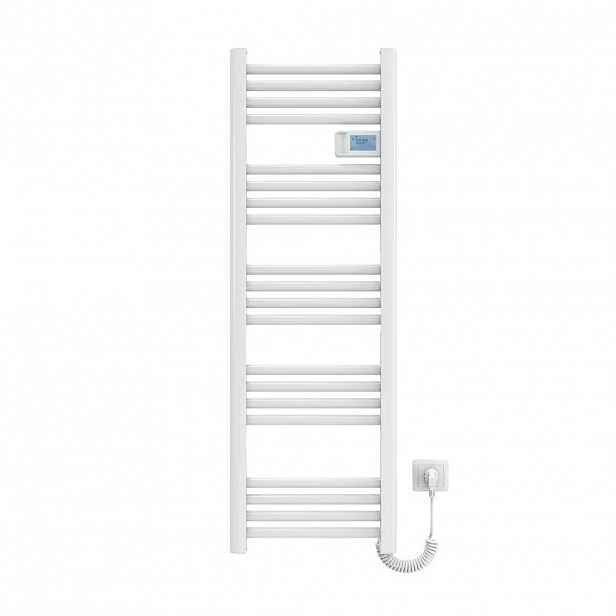 EMKE RADIÁTOR Elektrický věšák na ručníky na radiátor bílý 120/40/4,3 cm