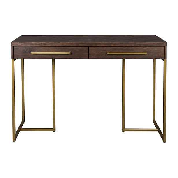 Konzolový stolek v dekoru akácie v tmavě přírodní barvě 45x120 cm Class – Dutchbone