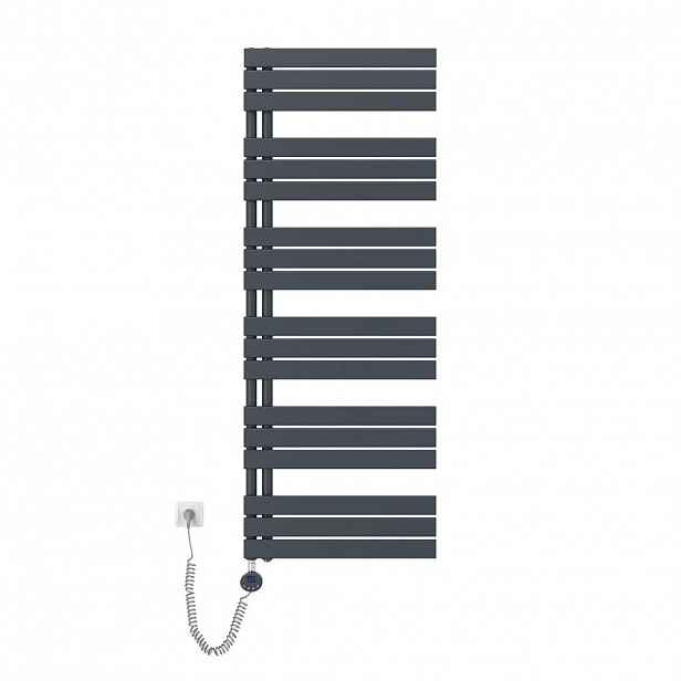 EMKE RADIÁTOR NA RUČNÍKY Wi-Fi termostatem, antracit, 159,9/60 cm